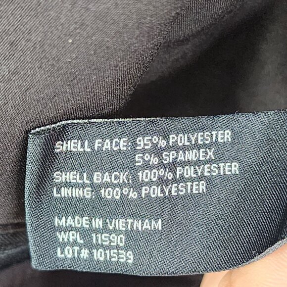 Mens Black Weatherproof Softshell Jacket Full Zip Mock Neck Pockets Stretch M - Picture 8 of 11